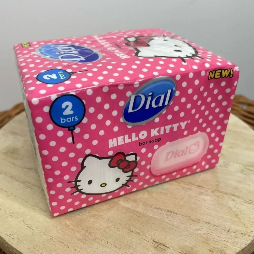 Rare Dial Sanrio Hello Kitty Bar Soap (2 Bars) New Sealed Collectable 2012 NWT